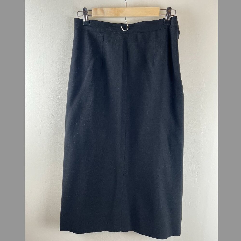 Vintage Black Pencil Skirt 8